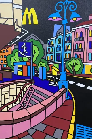 Вадим Михальчук. Київ. Станція метро Площа Льва Толстого
